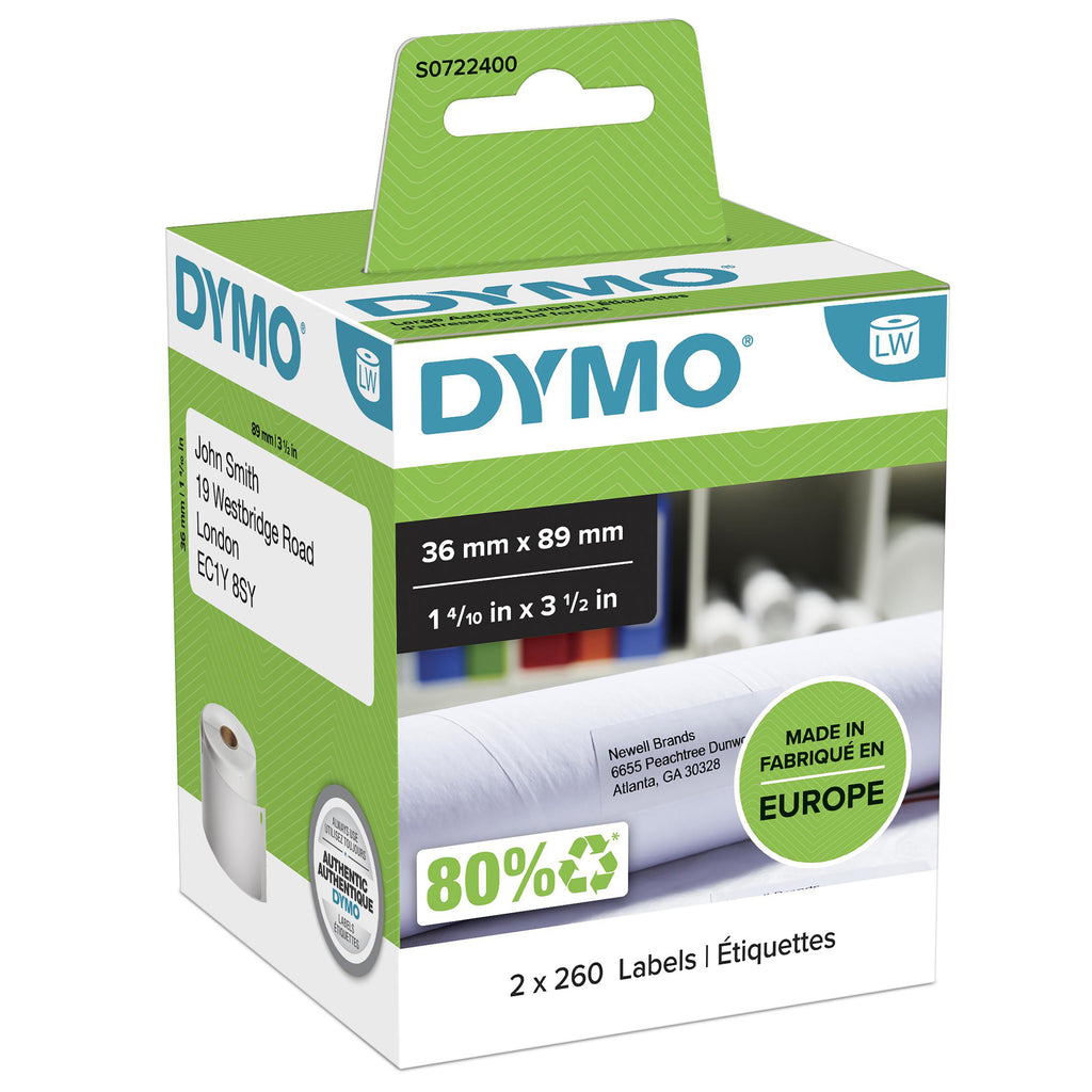 DYMO LW - Large Address Labels - 36 x 89 mm - S0722400 Etiqueta para impresora autoadhesiva (2)