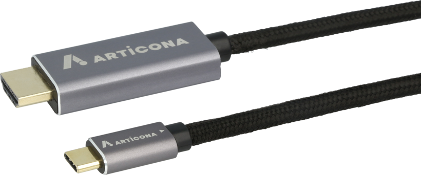 Cable USB tipo C m. - HDMI m. 2 m negro