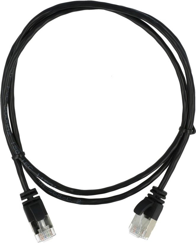 Cable patch RJ45 U/FTP Cat.6a 5 m, negro (2)