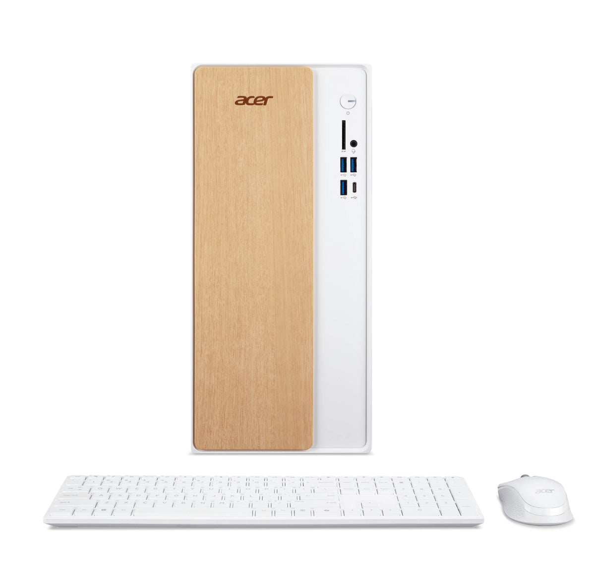 Acer Aspire TC-102 I7-14700 8GB 512GB W11 WHITE Intel® Core™ i7 DDR4-SDRAM SSD Windows 11 Home Torre PC Blanco, Madera