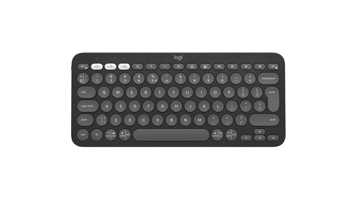 Logitech Pebble Keys 2 K380s teclado Universal Bluetooth QWERTY Internacional de EE.UU. Grafito (2)