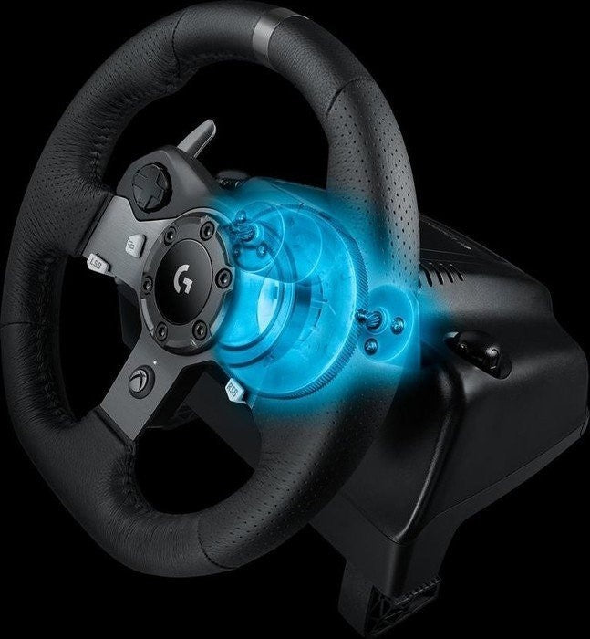 Logitech 991-000487 - Juego de volante y pedales, cableado, reacondicionado