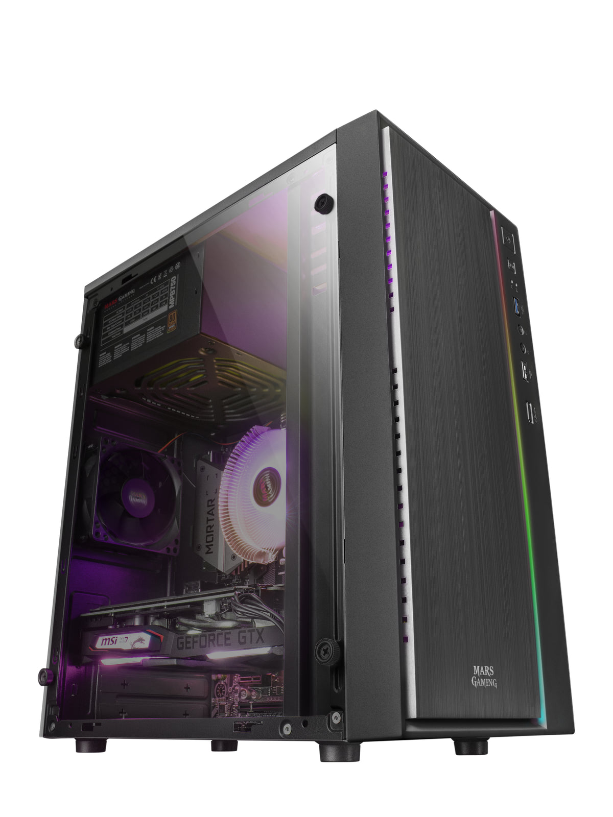 Mars Gaming MCM carcasa de ordenador Mini Tower Negro (4)