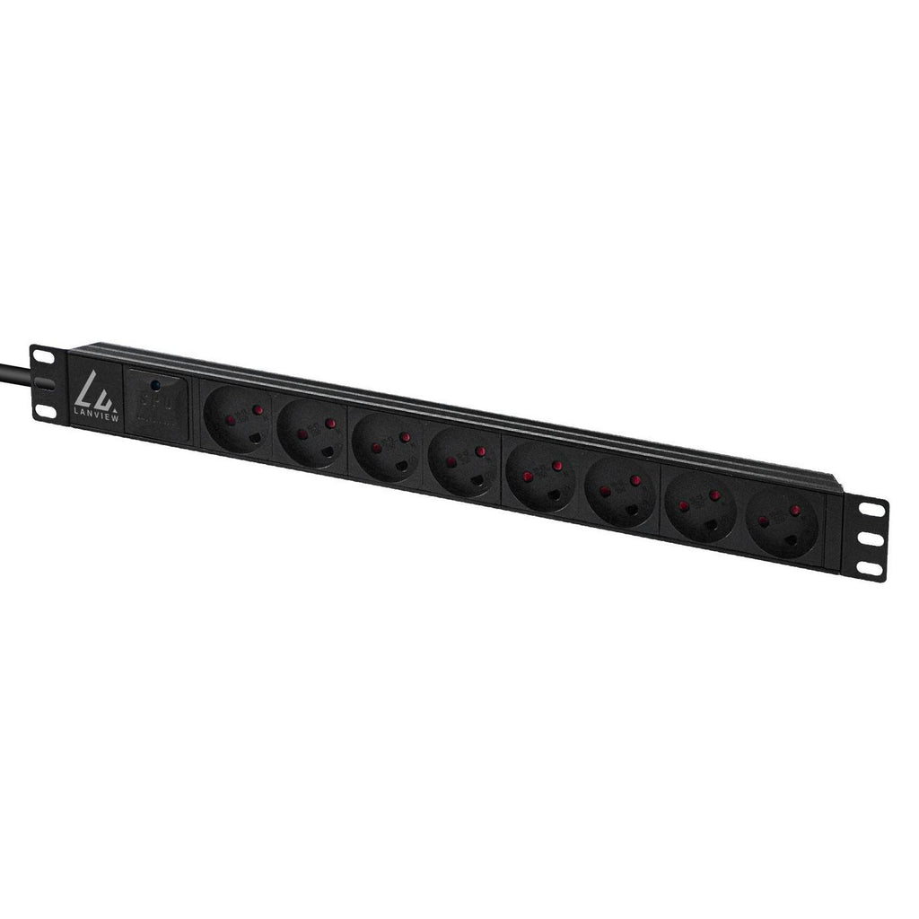 Lanview LVR-2MDK-SPD-DK8 unidad de distribución de energía (PDU) 8 salidas AC 1U (3)