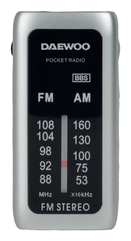Daewoo DW1129 radio Portátil Analógica Negro, Plata (2)