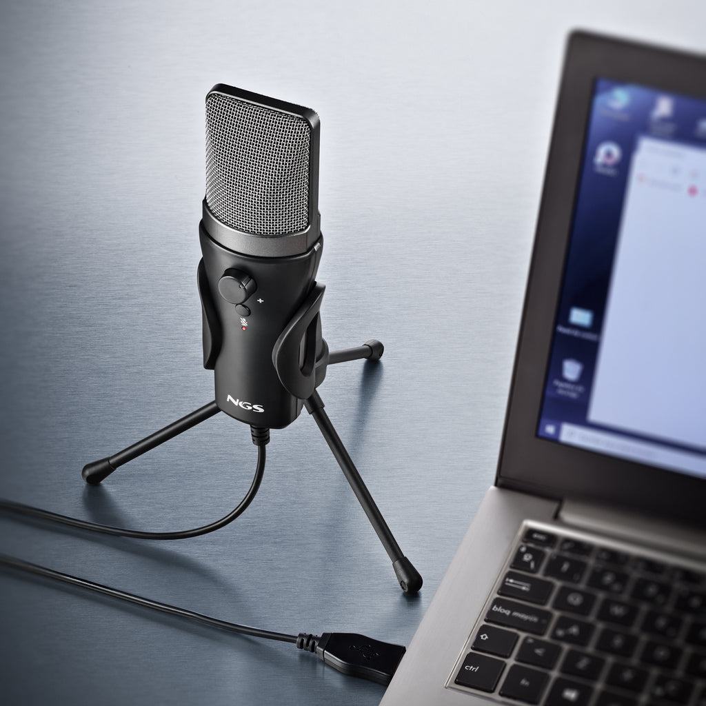 NGS MS120 USB Negro Micrófono para crear podcasts (6)