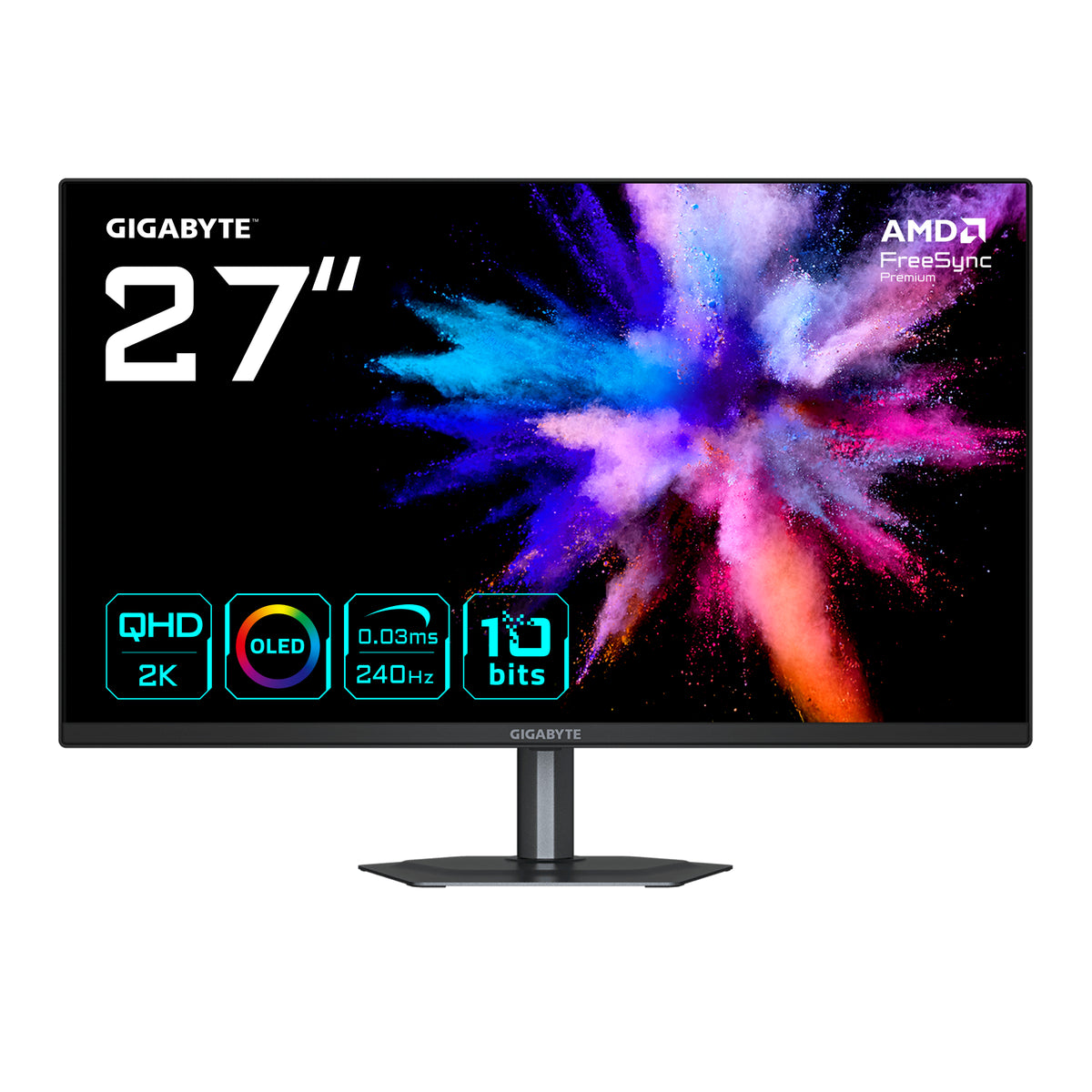 GIGABYTE GO27Q24 pantalla para PC 68,6 cm (27") 2560 x 1440 Pixeles Quad HD QD-OLED Negro (2)