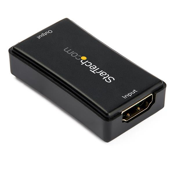 StarTech.com HDBOOST4K2 extensor audio/video Repetidor de señales AV Negro