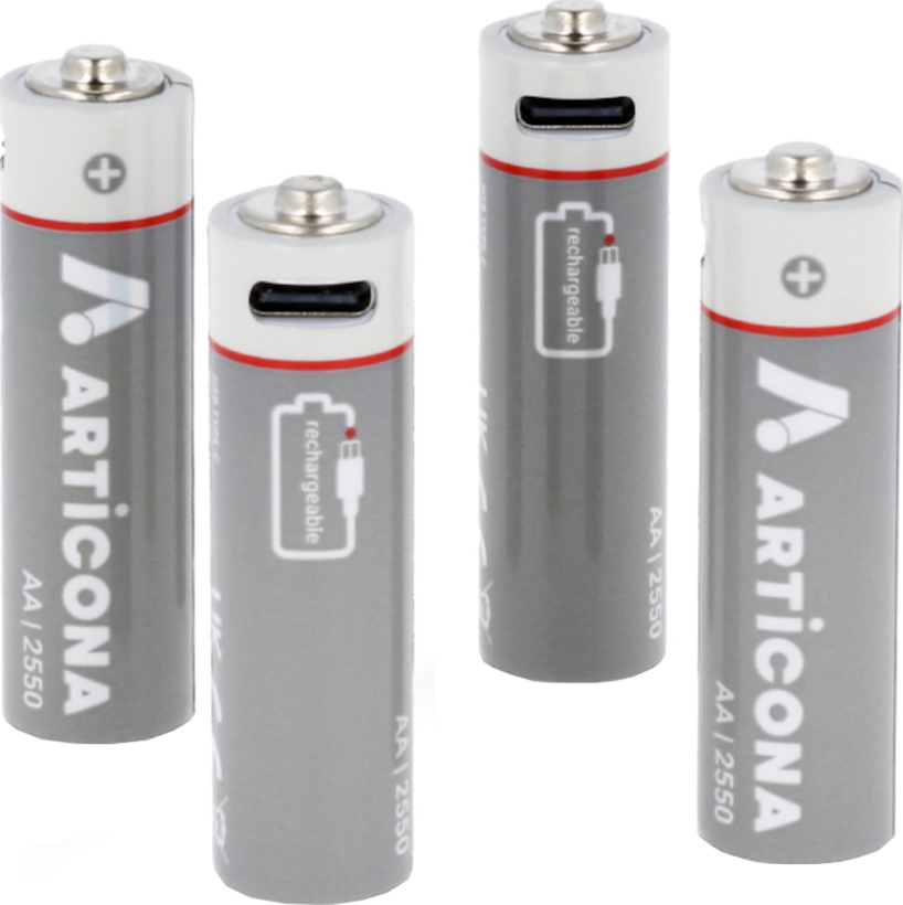 Pila AA ARTICONA USB tipo C 4 uds.