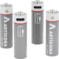 Pila AA ARTICONA USB tipo C 4 uds.