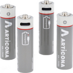 Pila AA ARTICONA USB tipo C 4 uds.