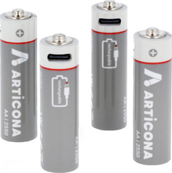 Pila AA ARTICONA USB tipo C 4 uds.