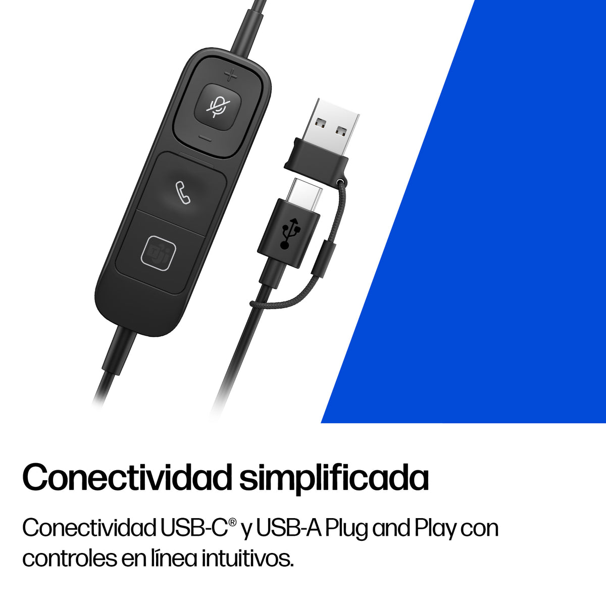 HP Mission 425 estéreo USB con cable C01B3A6#AC3