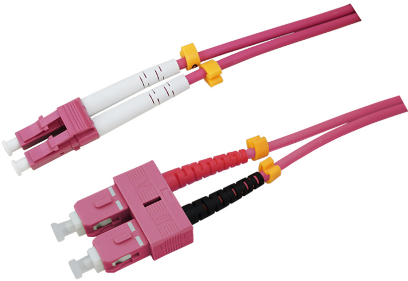 Cable patch dúplex FO LC-SC 2 m 50 µ