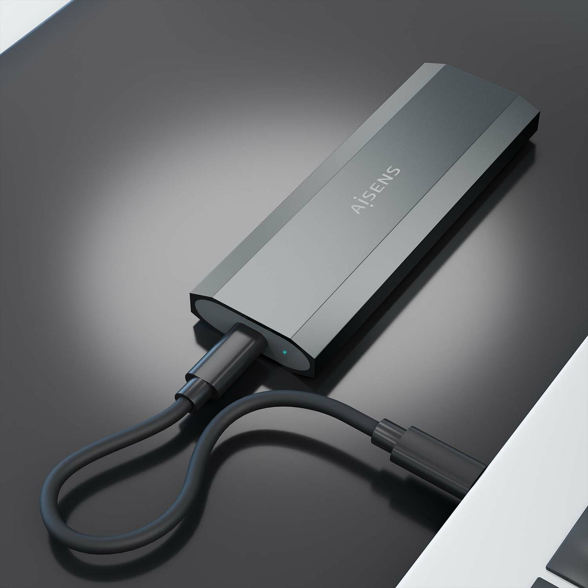 AISENS ASM2-029GR caja para disco duro externo Caja externa para unidad de estado sólido (SSD) (5)