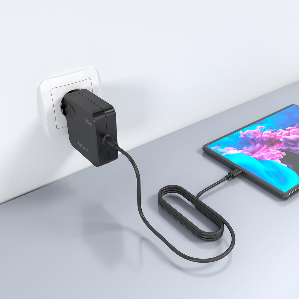 AISENS ASCH-1PD65WL80-BK cargador de dispositivo móvil Smartphone, Teléfono móvil, Tableta, Consola de juegos portátil, Universal, Portátil Corriente alterna Carga rápida Interior (7)