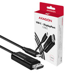 Axagon RVC-DPC adaptador de cable de vídeo 1,8 m USB Tipo C DisplayPort Negro (8)