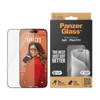 PanzerGlass ® Screen Protector iPhone 15 Pro | Ultra-Wide Fit w. EasyAligner Protector de pantalla Apple 1 pieza(s) (2)