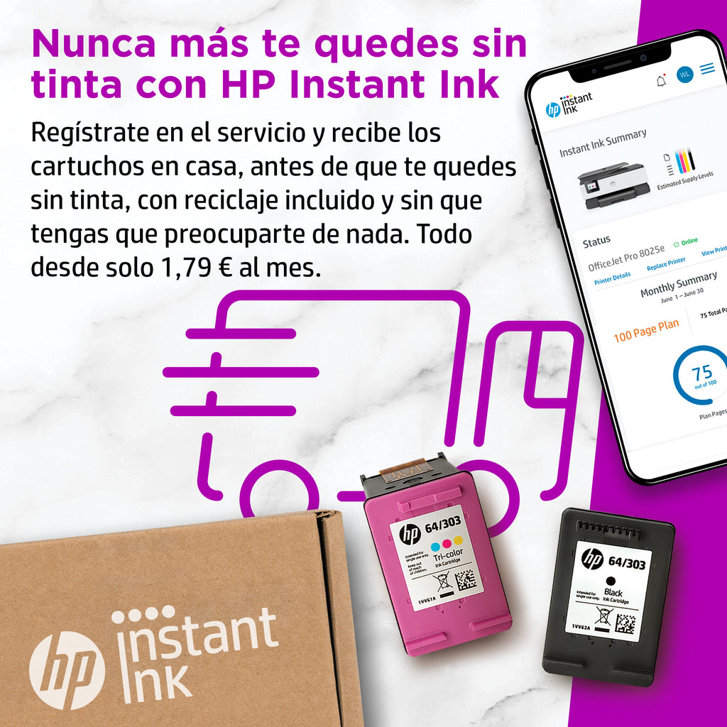 HP OfficeJet Pro 8025e All-in-One Prntr Inyección de tinta térmica A4 4800 x 1200 DPI 20 ppm Wifi (6)