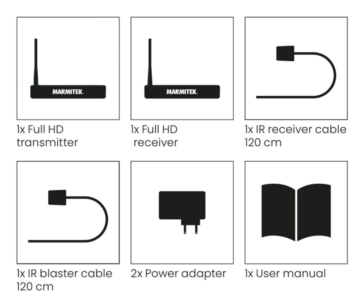 Marmitek TV Anywhere Wireless HD 2 Transmisor y receptor de señales AV Negro (9)