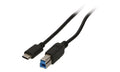 2-Power CAB5014A cable USB 1 m USB C USB B Negro