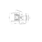 Manhattan 461306 soporte para TV 55" Negro, Plata
