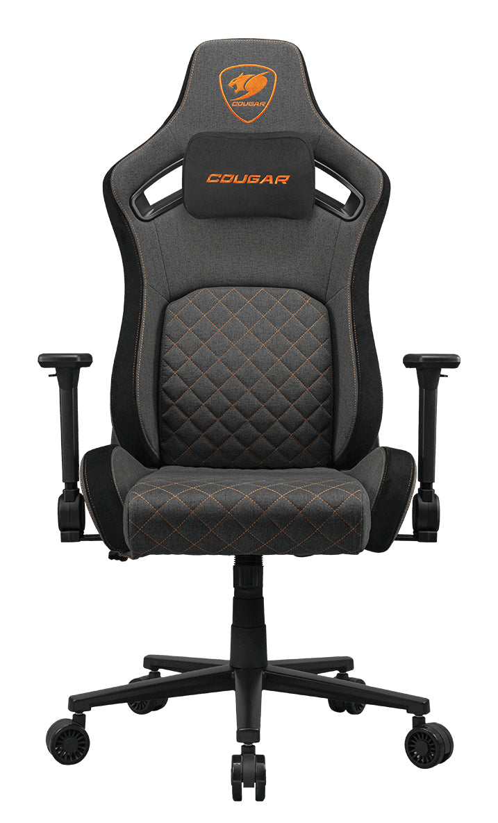COUGAR CGR-DFF-GLB Silla para videojuegos de PC Asiento acolchado tapizado Negro, Naranja