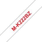 Brother M-K222BZ cinta para impresora de etiquetas Rojo sobre blanco