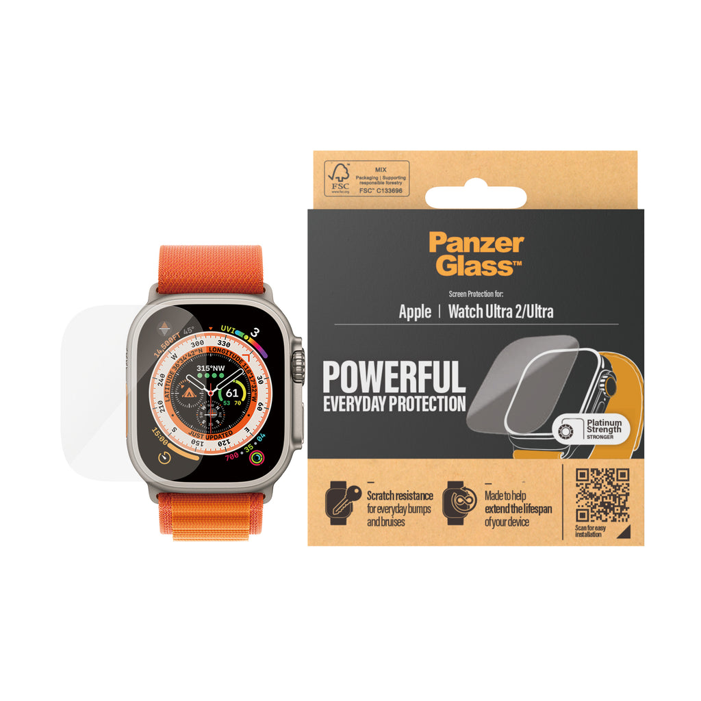 PanzerGlass ® Screen Protector Apple Watch Ultra 2 | Ultra | 49 mm Protector de pantalla 1 pieza(s) (2)