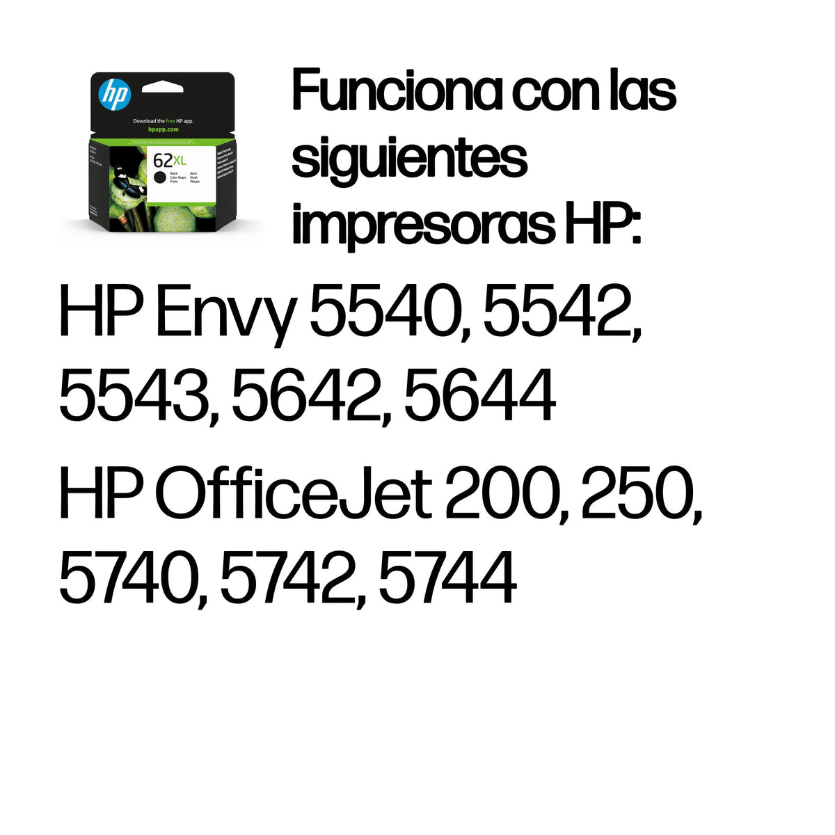 HP 62XL High Yield Black Original Ink Cartridge cartucho de tinta 1 pieza(s) Alto (3)