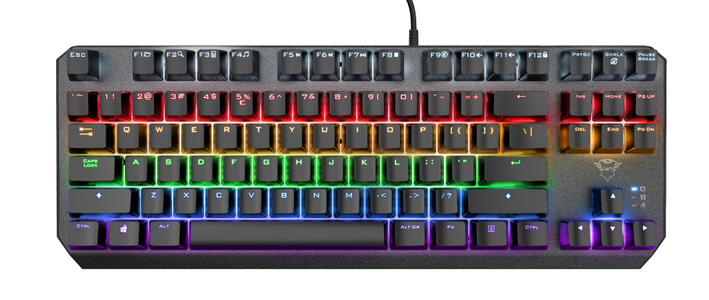 Trust GXT 834 Callaz teclado Juego USB QWERTY Inglés del Reino Unido
