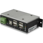 StarTech.com HB20A4AME hub de interfaz USB 2.0 Type-B 480 Mbit/s Negro