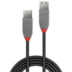 Lindy 36702 cable USB USB 2.0 1 m USB A 0,48 Gbit/s Negro, Gris (3)