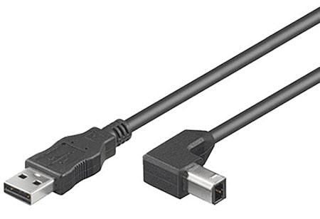 Microconnect USBAB3ANGLED cable USB USB 2.0 3 m USB A USB B Negro (2)