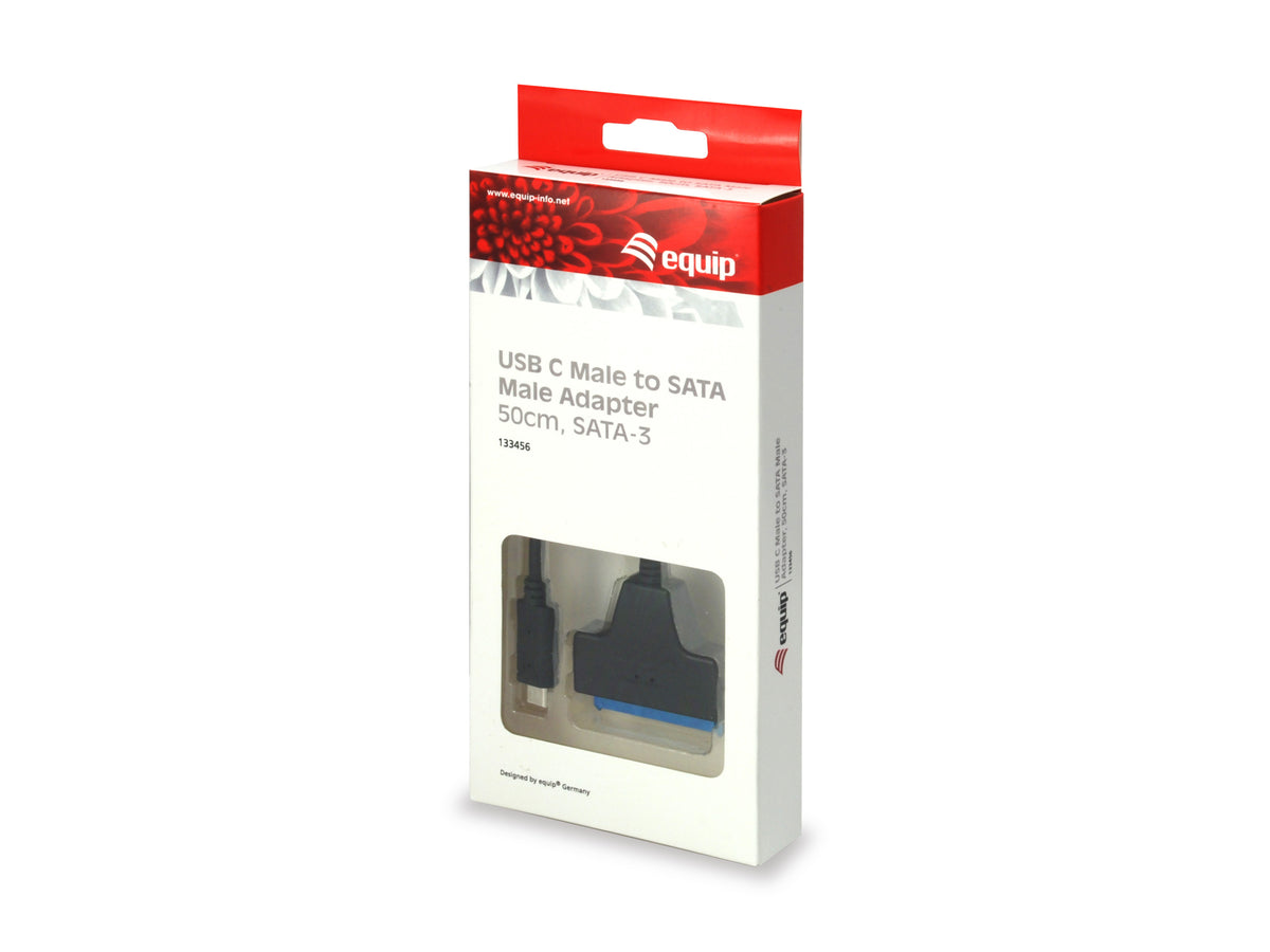 Equip 133456 cable de SATA 0,5 m USB Type-C (USB 3.2 Gen 1) Negro (3)
