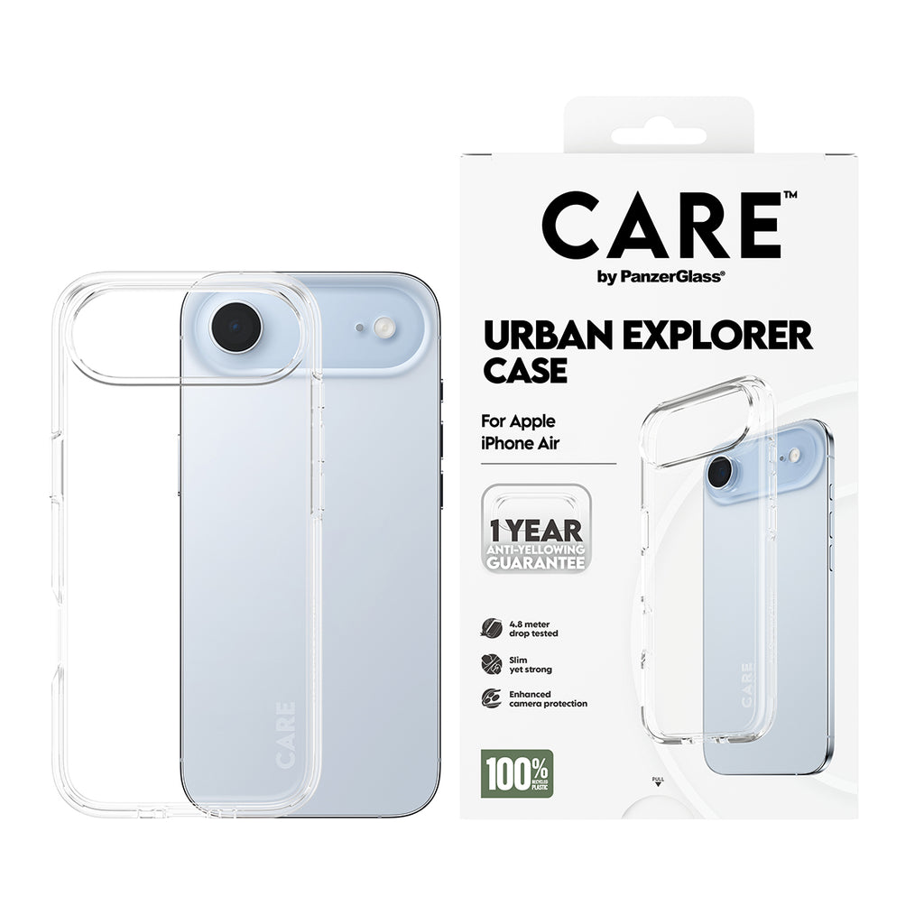 PanzerGlass CARE™ by ® Urban Explorer Case Transparent iPhone Air funda