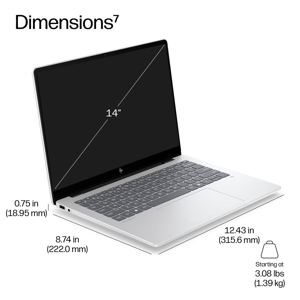 HP EliteBook 8 G2i 14 inch Notebook Next Gen AI PC Wolf Pro Security Edition Copilot+ PC Intel Core Ultra 5 Laptop 35.6 cm (14") WUXGA 32 GB LPDDR5x-SDRAM 512 GB SSD Wi-Fi 7 (802.11be) Windows 11 Pro Silver (5)
