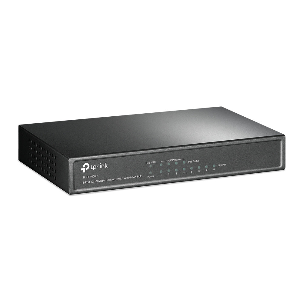 TP-Link TL-SF1008P switch No administrado Fast Ethernet (10/100) Energía sobre Ethernet (PoE) Oliva (3)