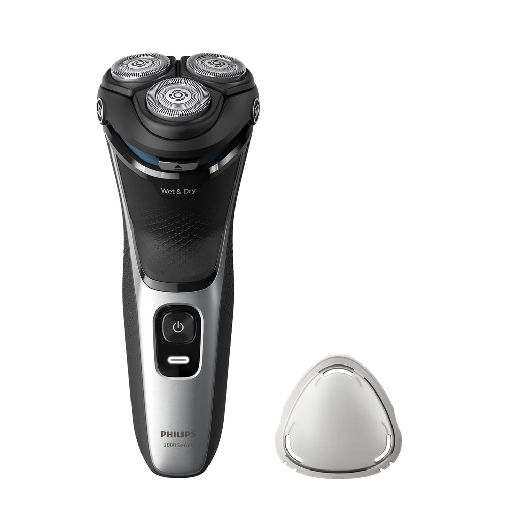 Philips 3000 series S3143/00 afeitadora Máquina de afeitar de rotación Recortadora Negro, Plata (2)