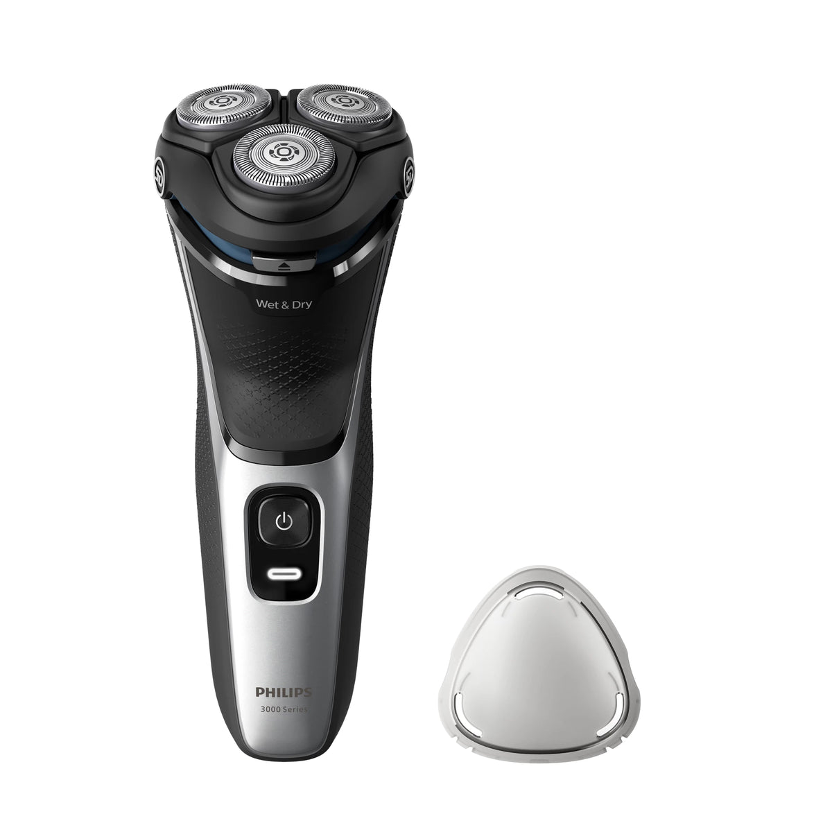 Philips 3000 series S3143/00 afeitadora Máquina de afeitar de rotación Recortadora Negro, Plata (2)