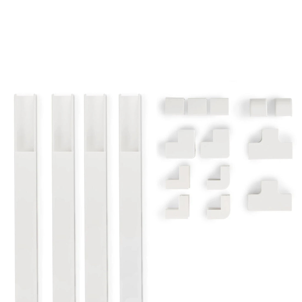 Hama 00221017 organizador de cables Universal Panel guíacables Blanco 4 pieza(s)