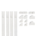 Hama 00221017 organizador de cables Universal Panel guíacables Blanco 4 pieza(s)