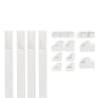 Hama 00221017 organizador de cables Universal Panel guíacables Blanco 4 pieza(s)