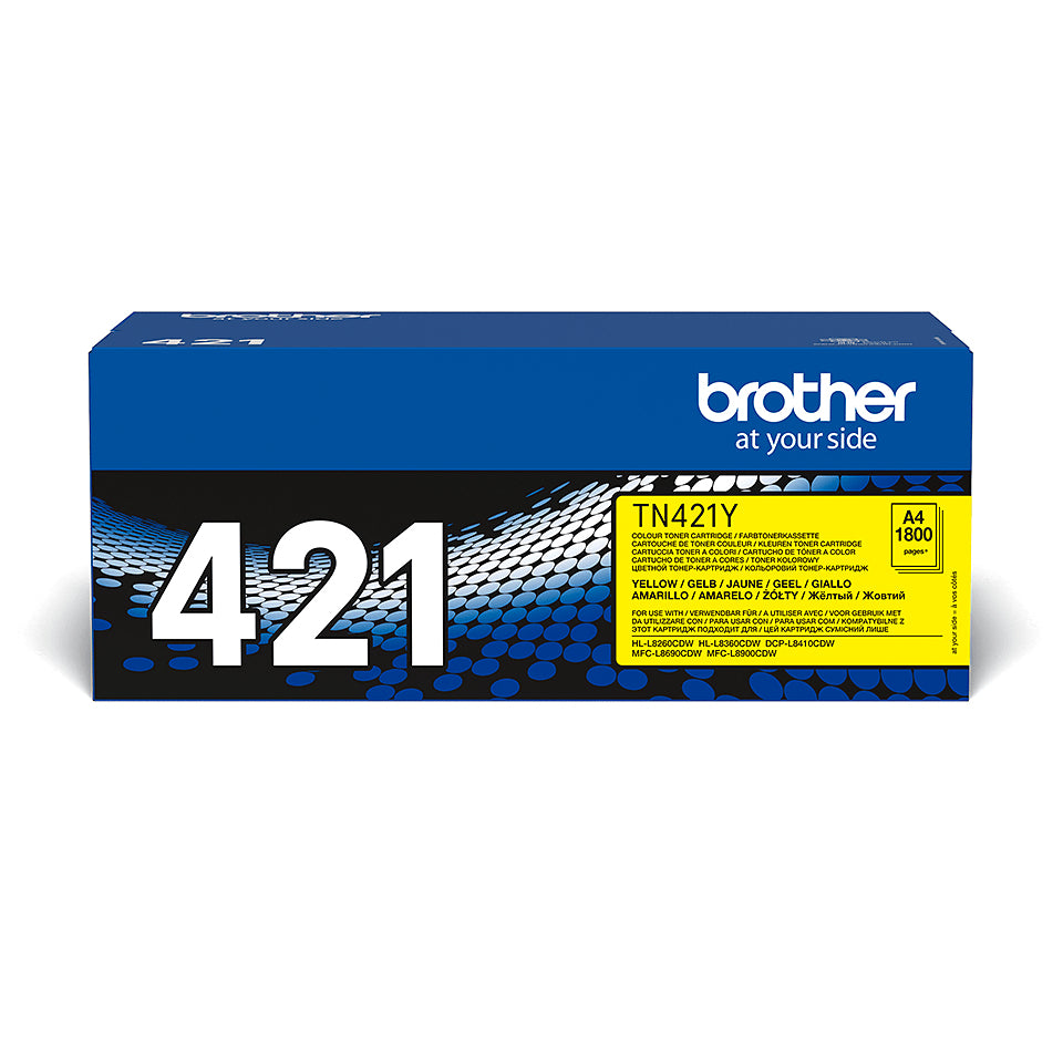 Brother TN-421Y cartucho de tóner 1 pieza(s) Original Amarillo (2)