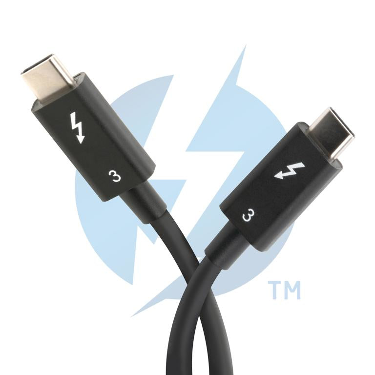 Plugable Technologies TBT3-40G80CM cable Thunderbolt 0,8 m 40 Gbit/s Negro (2)