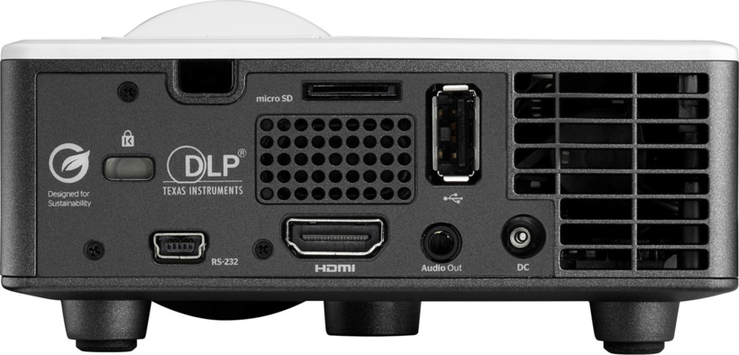 Optoma E9PP7MC01EZ1 Proyector DLP LED 3D 1000 lúmenes WXGA vista 3