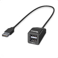 Plugable Technologies USB2-2PORT hub de interfaz USB 2.0 480 Mbit/s Negro