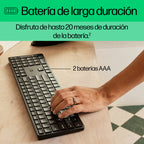 HP 450 BLK Programmable Wireless Keyboard teclado RF inalámbrica + USB Negro (8)