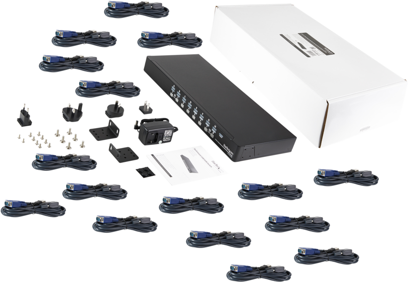 Startech SV1631DUSBUK - Conmutador KVM, 16 x KVM port(s), 1 usuario local (4)