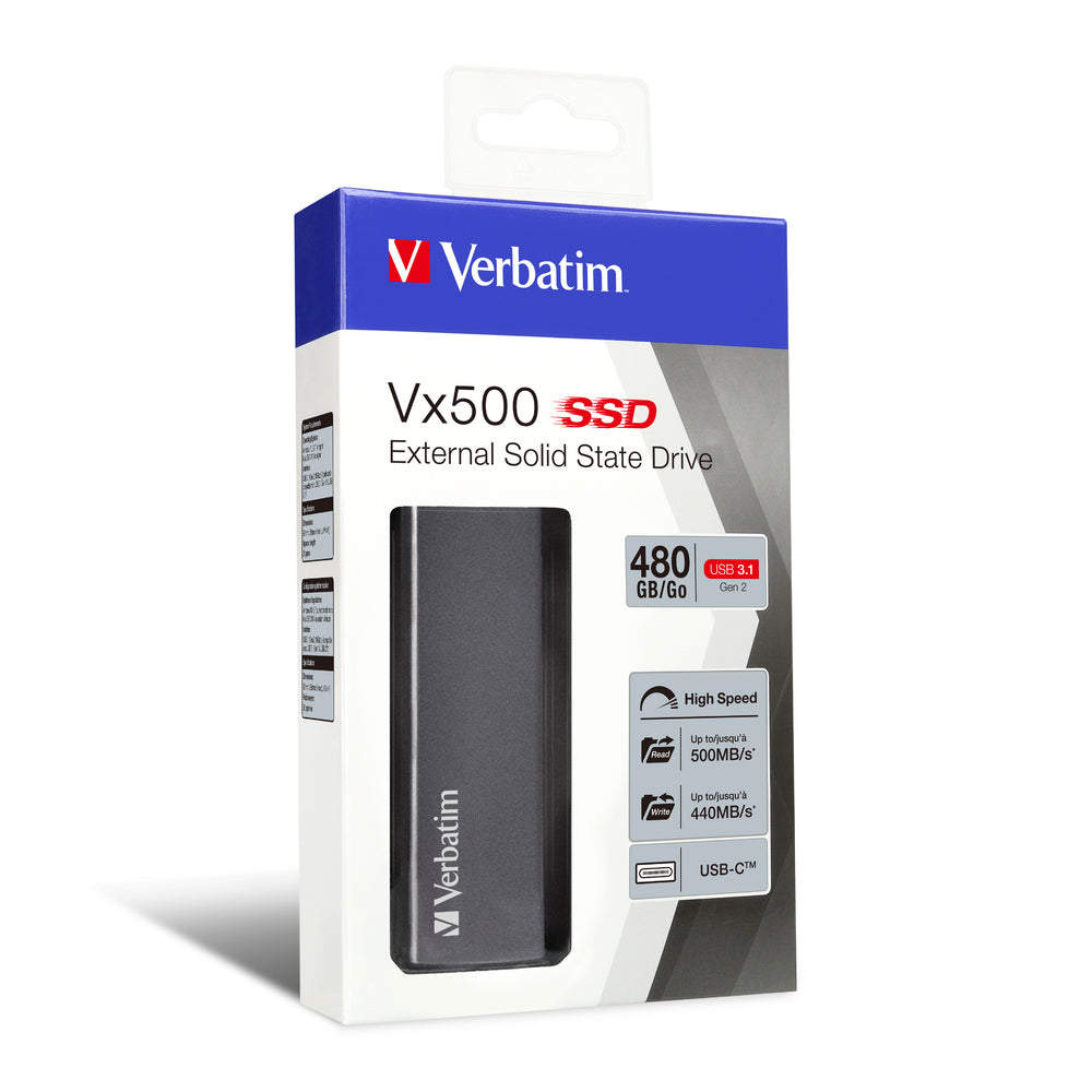 Verbatim Vx500 USB Tipo C 3.2 Gen 2 (3.1 Gen 2) Plata (4)